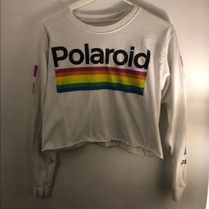 Polaroid crop shirt long sleeve